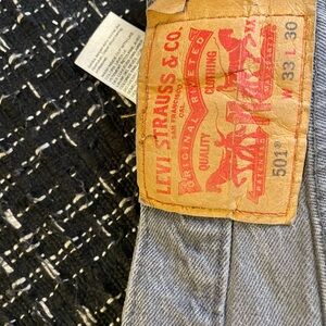 Levi's 501 Classic Denim in Light Gray